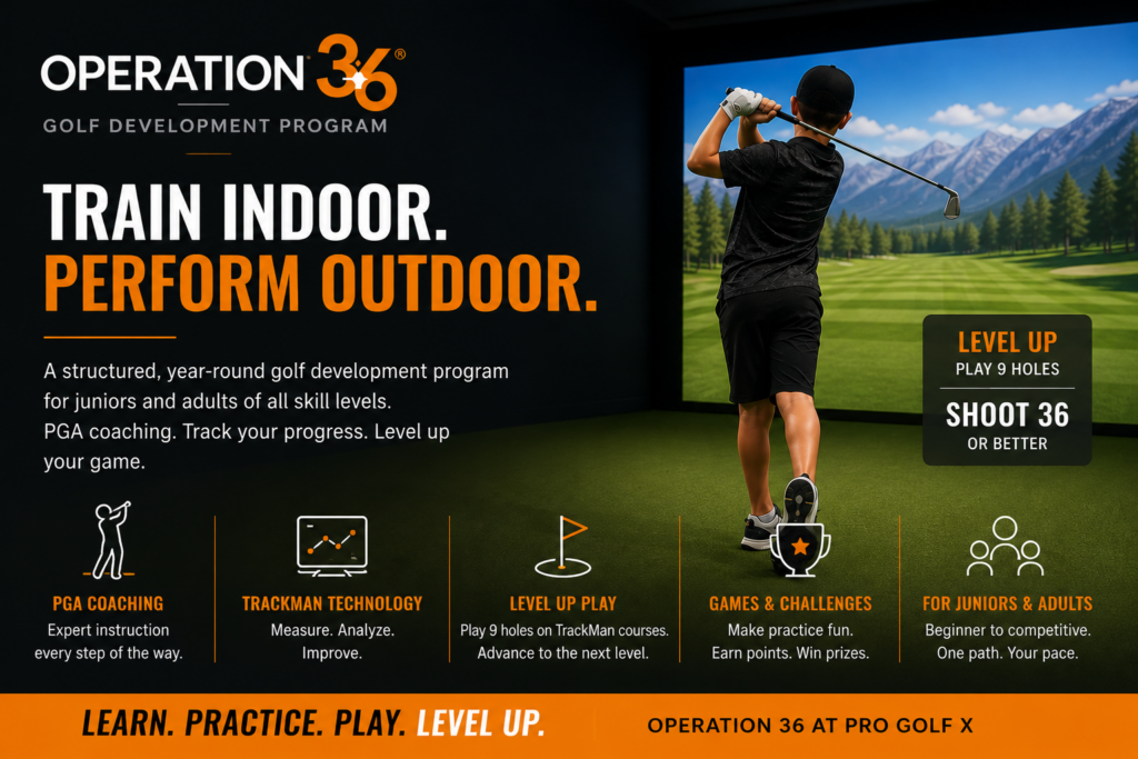 Operation 36 at Pro Golf X: Train Year-Round, Level Up Your Game